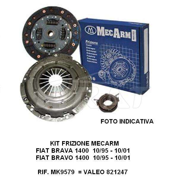 KIT FRIZIONE FIAT BRAVA - BRAVO 1400 MK9579 - Clicca l'immagine per chiudere